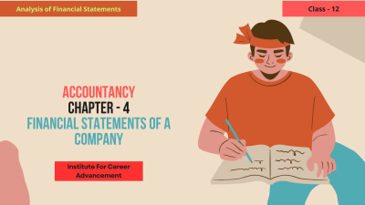 Financial statements of a Company - Class 12